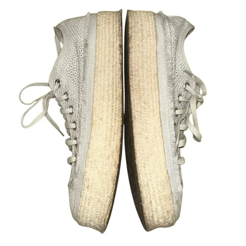 Converse Gray Knit Espadrille Platform Sneakers Women's‎ 8.5